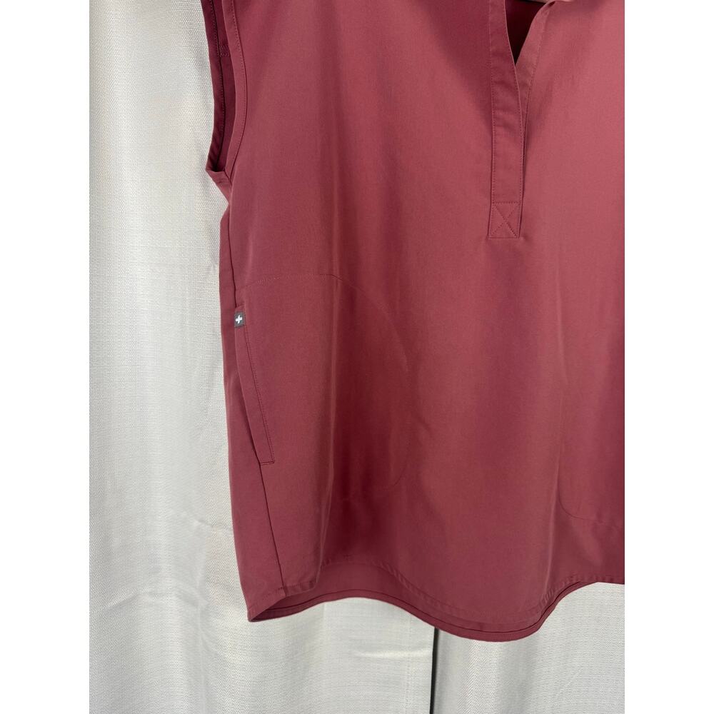 FIGS Technical Collection Rafaela Oversized Scrub Top M Mauve Dusty Rose Modern - Picture 4 of 5